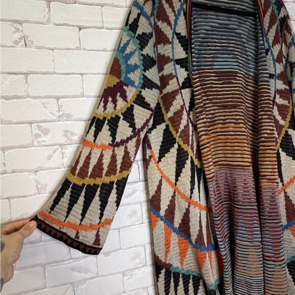 Peruvian Connection Colorful Geometric Cardigan - Picture 4 of 7